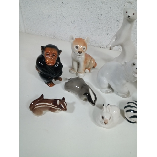 399 - A Collection of Lomonosov USSR Russian Porcelain Animals