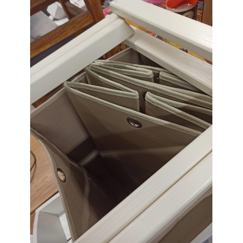 283 - **Royal British Legion Lot** 2 x Wicker Baskets, 3 x Canvas Collapsible Storage Boxes, 2 x Trays ( 1... 