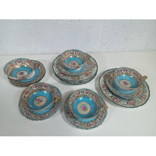 579 - A Part Hand Painted Vintage Noritake Tea Service