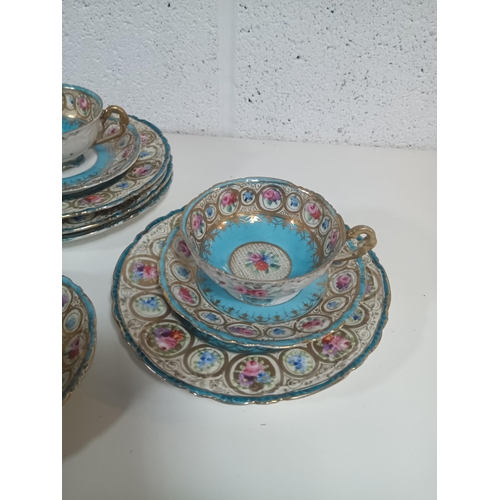 579 - A Part Hand Painted Vintage Noritake Tea Service