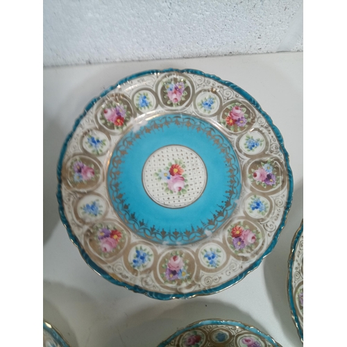 579 - A Part Hand Painted Vintage Noritake Tea Service