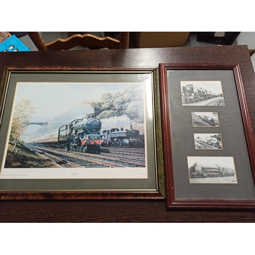 938 - Large Railway Print Framed and Vintage Framed Steam Engine Photos