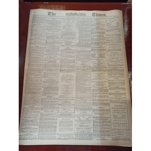 370D - April 15th 1911 Edition of the Times Newspaper