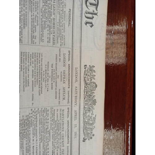 370D - April 15th 1911 Edition of the Times Newspaper