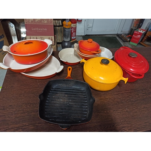 898 - Le Creuset Cookware & Skillet Pan, Casserole Dish, & other Cookware 11 items in total