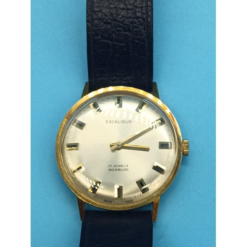 493 - A Vintage 17 Jewel Excalibur Incabloc Watch - running