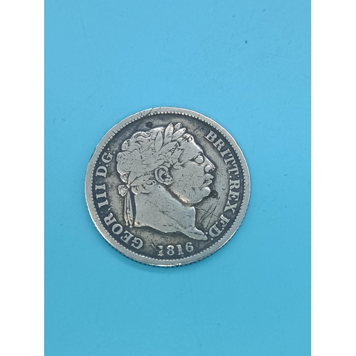 550 - 1816 George III Silver Sixpence