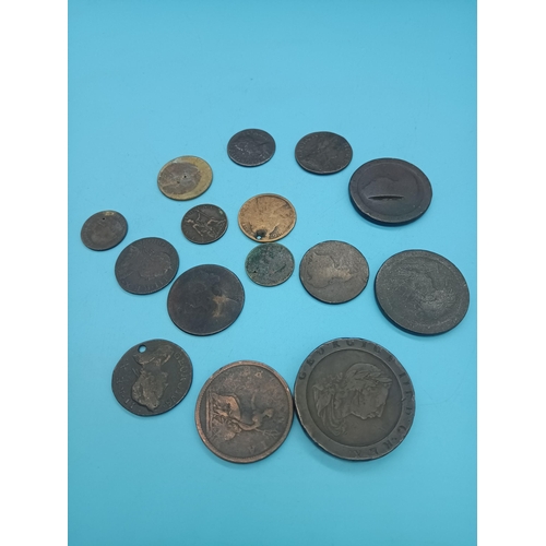 553 - qty of Mainly 18th Century Coinage including, 1797 Cartwheel Two Pence Piece,  1771,1773,1756 Half P... 