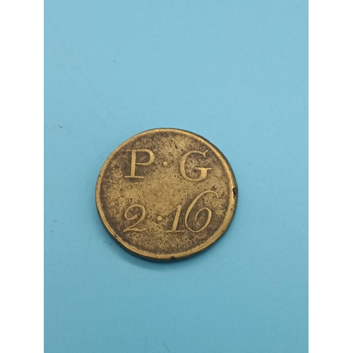 571 - A 1772-1816 1/2 Guinea Coin Weight