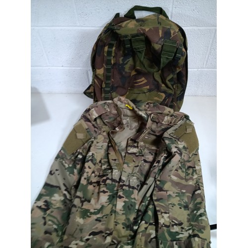 394 - A British Military / Army Back Pack and Jacket