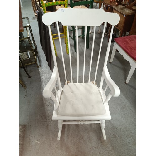 265 - **Royal British Legion Lot** A White painted Rocking Chair