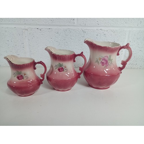 848 - A Graduated Set of Vintage Etruria Jugs