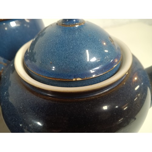 819 - A Quantity of Blue Denby - Tea pot Storage Jars etc (some chipping)