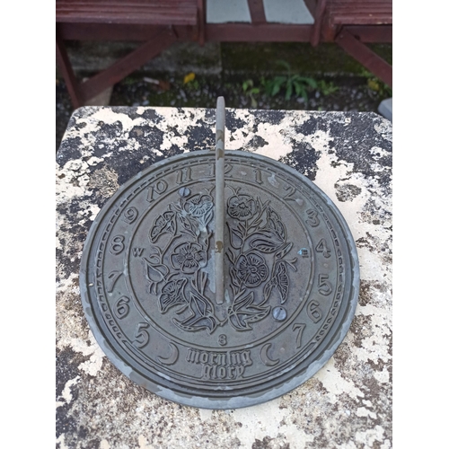 12 - Garden Sundial on Concrete Column Plinth