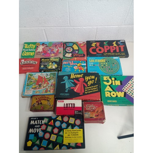 185 - **Royal British Legion Lot** vintage Games including Coppit, Home You Go, Lexicon, Beetle Drive etc