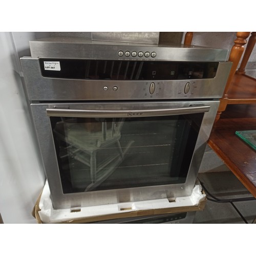 287 - **Royal British Legion Lot** A Neff Intergrated Oven - Working when removed from Kitchen