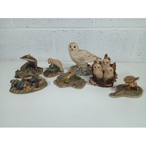 679 - A Collection of Resin Animal Ornaments