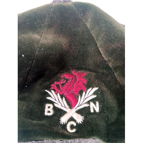 957 - A 1921-22 Welsh BCN Honors Hockey Cap and Cricket patch