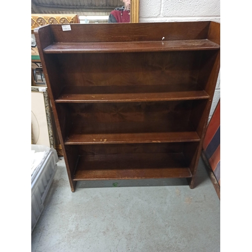 742 - A Freestanding Vintage Wooden Bookcase 92cm x 77cm x 25cm