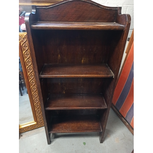 743 - A Freestanding Vintage Wooden Bookcase  112cm x 52cm x 20cm