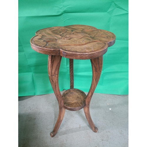 745 - A Hand Painted Japanese Side Table in Liberty of London Style