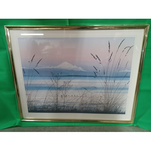 984 - A Framed Print of Mount Fujitsu