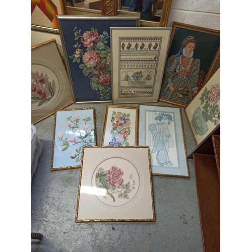 311 - A Large Quantity of Framed Tapestry Pictures