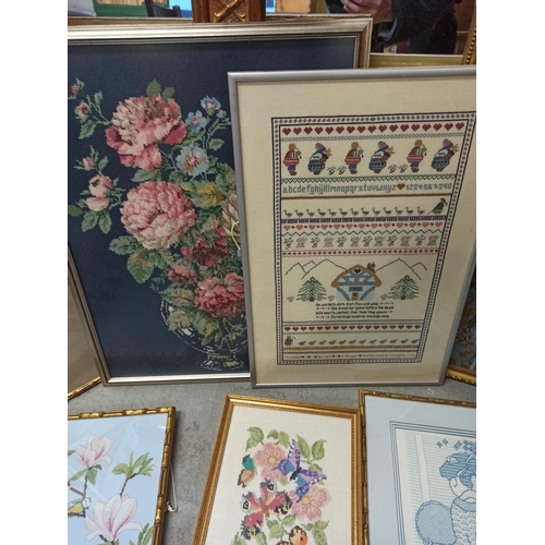 311 - A Large Quantity of Framed Tapestry Pictures