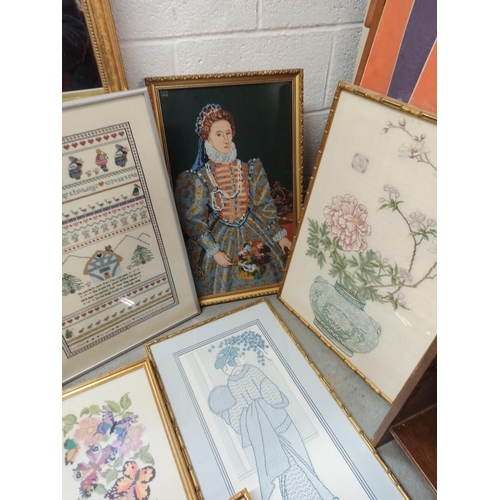 311 - A Large Quantity of Framed Tapestry Pictures