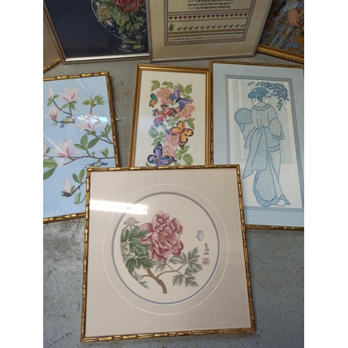 311 - A Large Quantity of Framed Tapestry Pictures