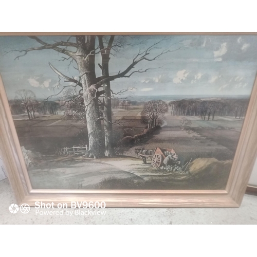 986 - A Pair of Framed Countryside Scenes - Morning Sunshine by Rowland Hilder  75cm x 57cm & Another by S... 