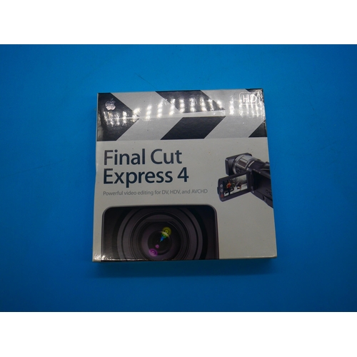 717 - A Sealed & Unused Final Cut Express 4 Video Editing Software For Apple Computers.