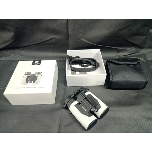 734 - A Pair of New Avalon 8 x 32 Mini HD Binoculars - Platinum  RRP £155