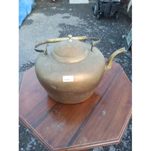 1013 - A Very Large Brass Kettle- Handle requires repair