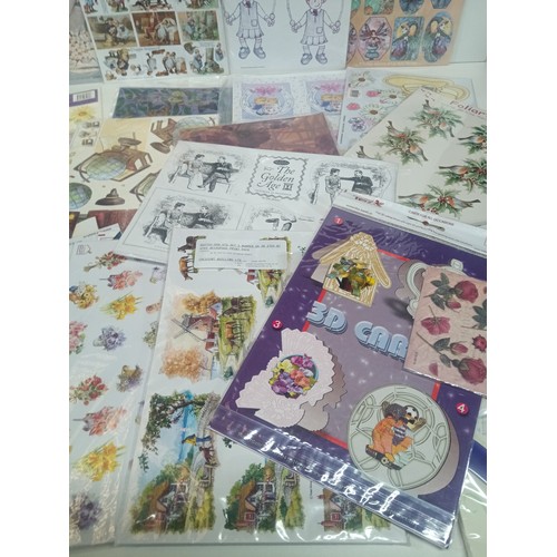 330 - Assorted Decoupage Sheet Packs - RRP £200 - £300 Paintbox Poppets etc.