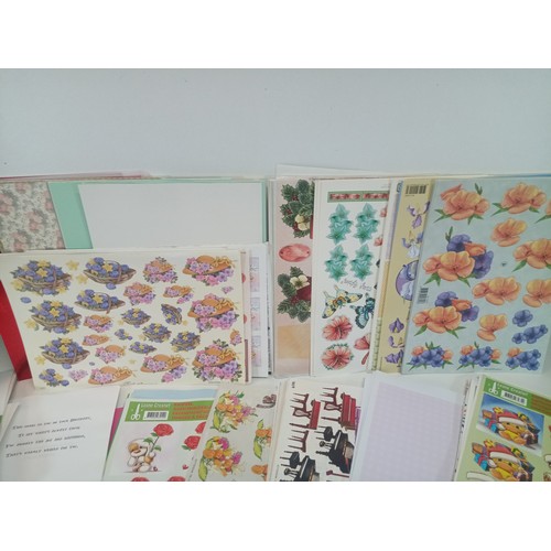 325 - Decoupage Card Craft and Sticker Sheets Approx 400 - 500 Sheets. RRP £200 - £300