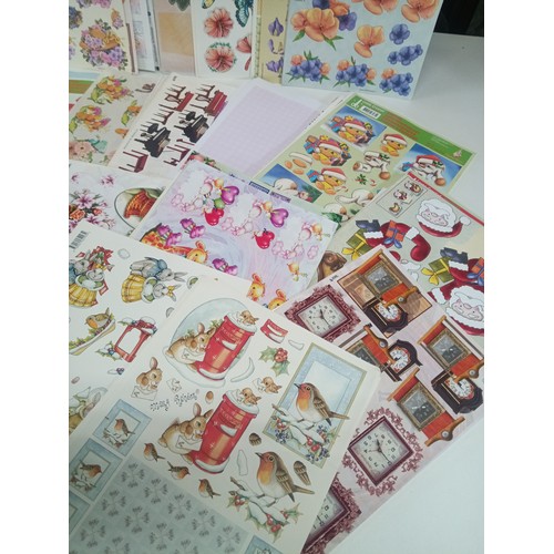 325 - Decoupage Card Craft and Sticker Sheets Approx 400 - 500 Sheets. RRP £200 - £300