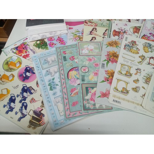 325 - Decoupage Card Craft and Sticker Sheets Approx 400 - 500 Sheets. RRP £200 - £300