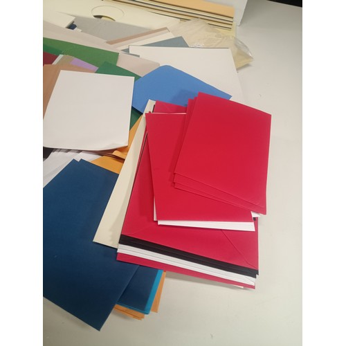 328 - A Large Quantity of Coloured Card and Envelopes