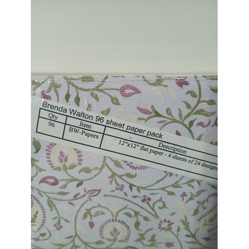 327 - K & Company QVC584830 Classic Paper Crafting Kit Brenda Walton 96 Sheet Paper Pack and Other Card an... 