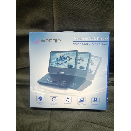 815 - A Boxed , Unused Wonnie Portable DVD Player RRP £142.50