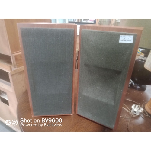 270 - 2 x Wall Mounted Speakers 42cm H x 21cm W x 10cm D