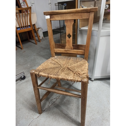 801 - Wooden Church Chair