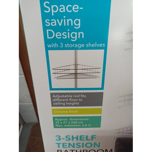 170 - 3 Shelf Tension Bathroom Caddy