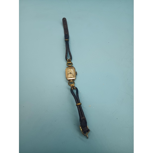 483 - An Art Deco Ladies 9ct Gold Cocktail Watch