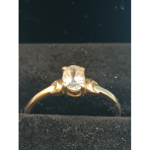 463 - A 9ct Gold and Blue Topaz Ring