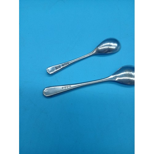 536 - 2 x Silver Salt Spoons