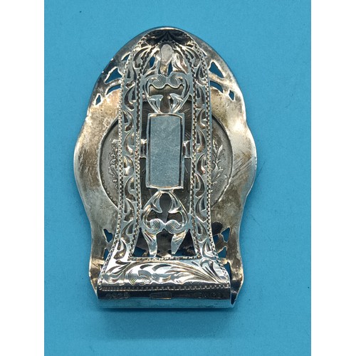 512 - A Mexican Silver Peso Hallmarked Silver Moneyclip