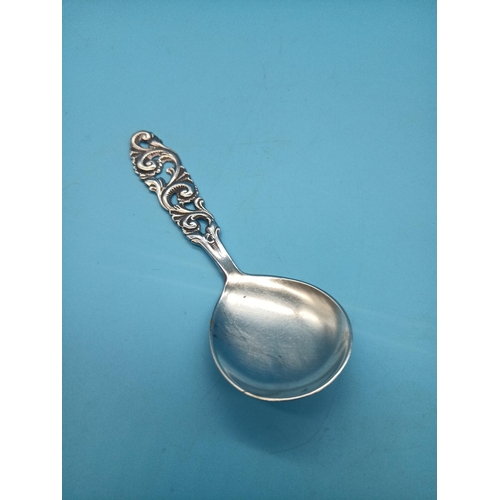 534 - A Hallmarked Silver Caddy Spoon