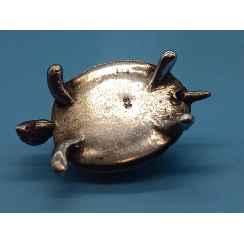 511 - A Hallmarked Silver Tortoise